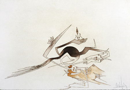 Sans titre pour " Contre une maison sèche " , 1974
