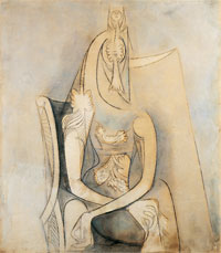 Mujer sentada, 1955