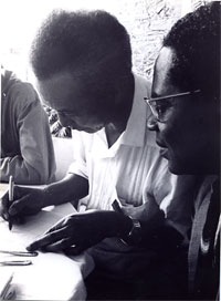 W. Lam, A. Césaire, La Havane, 1967