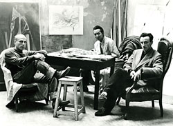 G. Luca, W. Lam, W. Freddie, Paris 1954