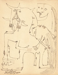 Sans titre, [Fata morgana] S&eacute;rie Carnets de Marseilles, 1941